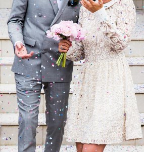 A alegria de celebrar um casamento